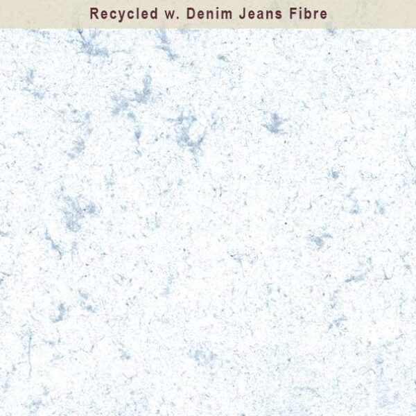 Recycled paper with Denim Jeans Fibre
