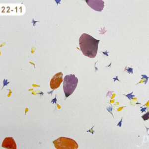 Recycled Paper with flower petal inclusions